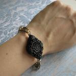 Black carved cinnabar multi..