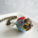 Kimono cherry blossom neckl..