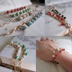 Saturn beaded bracelet - ro..