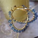 Understated Halo beaded hoo..