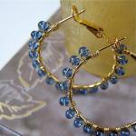 Understated Halo beaded hoo..