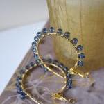 Understated Halo beaded hoo..