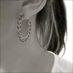 Understated Halo beaded hoo..