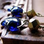 Chloe earrings - sapphire b..