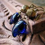 Chloe earrings - sapphire b..