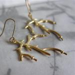 Sculptural Antler Earrings ..