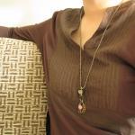 Flutter necklace - pyrite /..